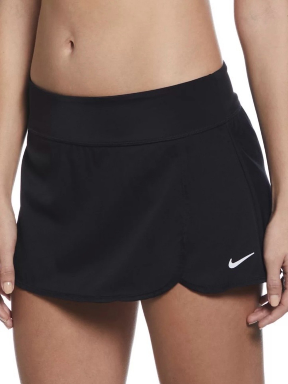 Nike Swim Skirt Board Skirt Built-In Brief Black Size Medium athletic skort